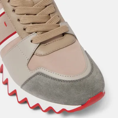 Christian Louboutin Suede trimmed sneakers