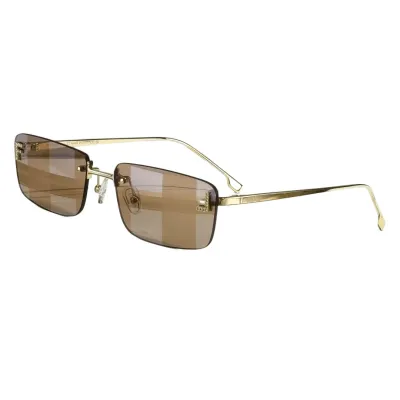 Fendi square frame glasses black gold/black silver/blue silver/coffee/brown/tawny/gold/transparent tawny color Size 58口18-140