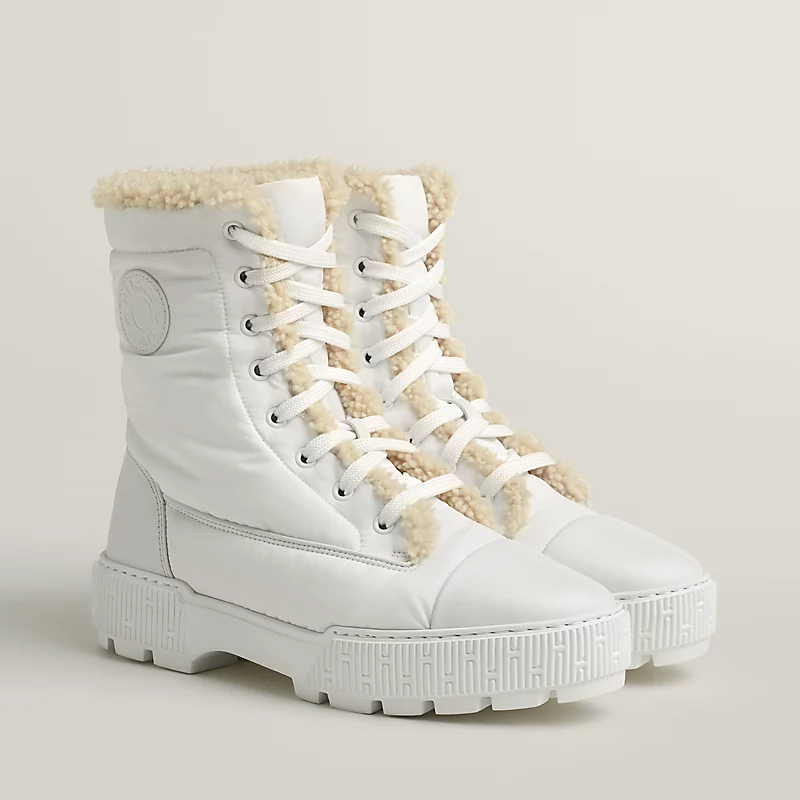 HERMES Botas Fresh Black White