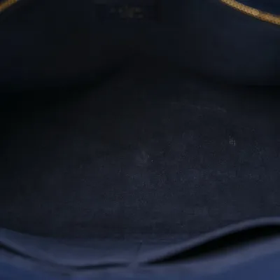 Louis Vuitton On My Side MM Navy Braided Mahina Calfskin Leather Brass Hardware