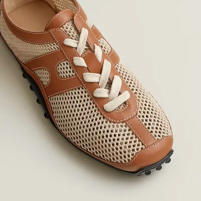 HERMES Kiga Sneakers Brown Sports Shoes