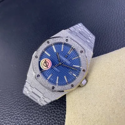 AUDEMARS PIGUET-ROYAL OAK-15410BC.GG.1224BC.01-Frosty Gold Blue Dial-41MM