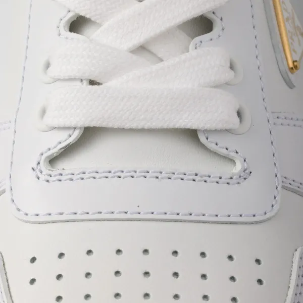 PRADA white leather sneakers - Image 4