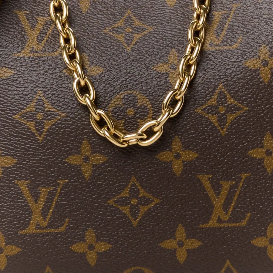 Louis Vuitton Boulogne NM PM Black Monogram Canvas Gold Hardware