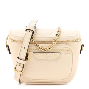 Louis Vuitton Mini Bumbag Cream Empreinte Leather Gold Hardware