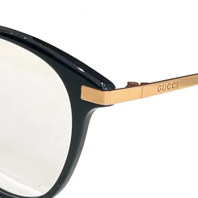 Gucci Boston frame glasses black gold/black silver/tawny/grey color Size 51口19-145