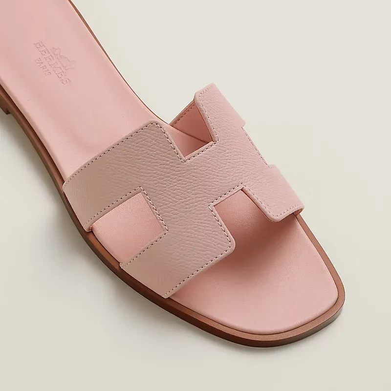HERMES Oran pink Slippers