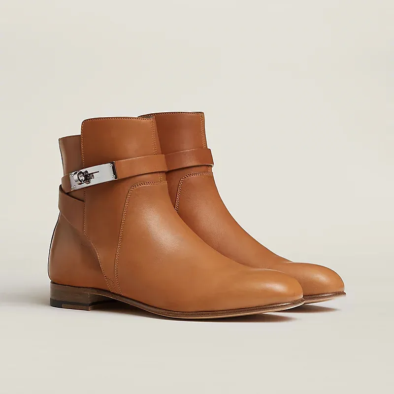 HERMES Neo Brown ankle boots