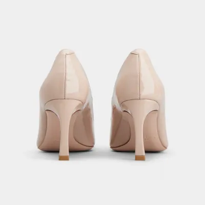 Roger Vivier Trompette Pumps High Heels In Pink Patent Leather With Metal Buckle (Heel Height 7cm)