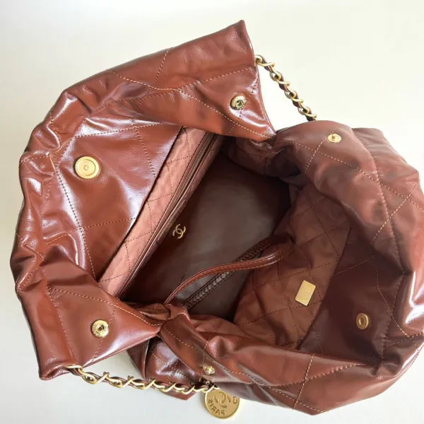 Chanel 22bags Brown Earth Color / Apricot Color Shoulder Bags - Image 6