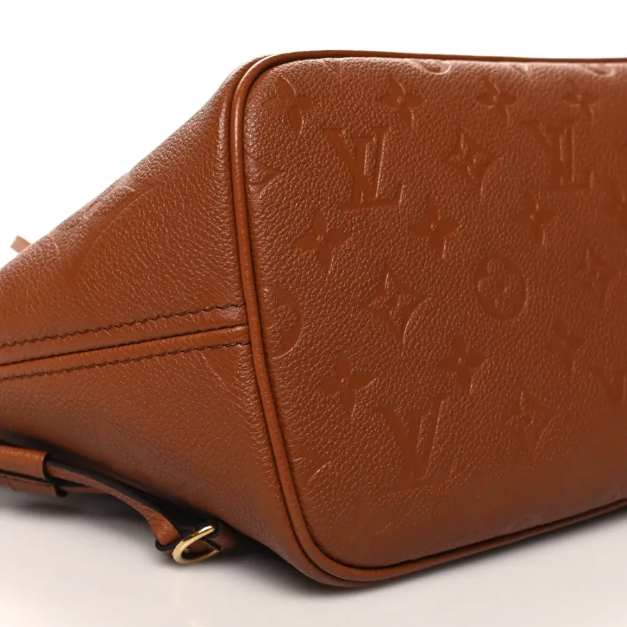 Louis Vuitton Neverfull MM Cognac Giant Monogram Empreinte Leather