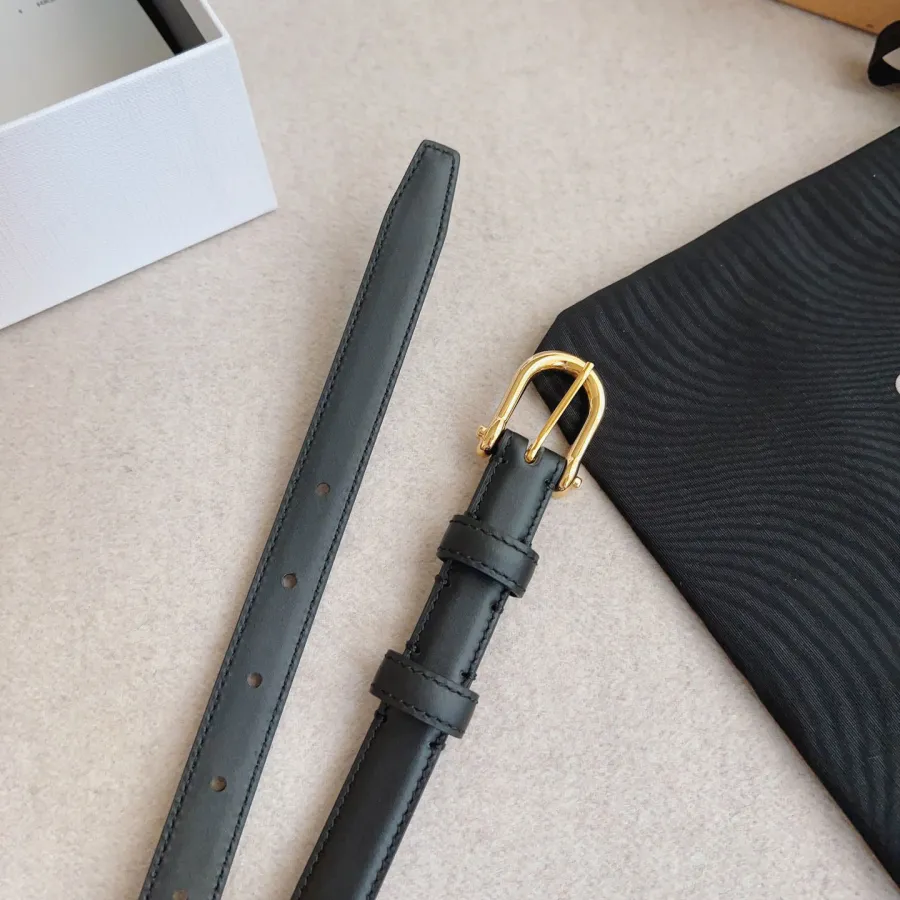 Celine Western Belt In Black/Brown/White Calfskin With Gold Hardware 18mm