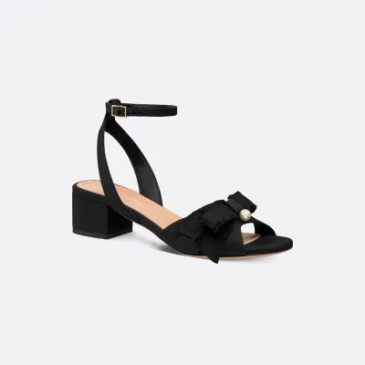 Dior black high-heeled sandals