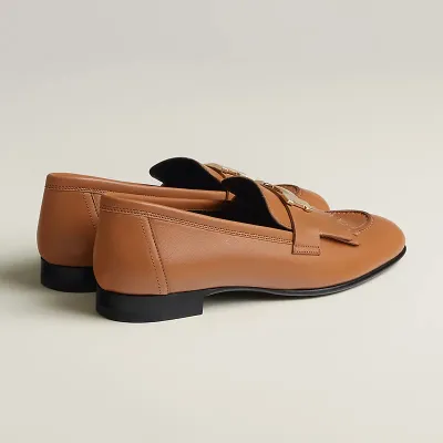 HERMES Royal Brown Loafers