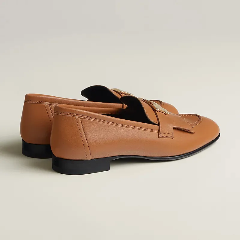 HERMES Royal Brown Loafers