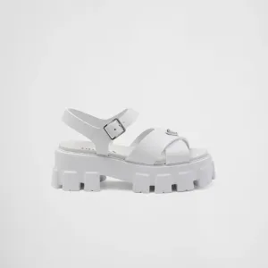 PRADA White Monolith rubber sandals