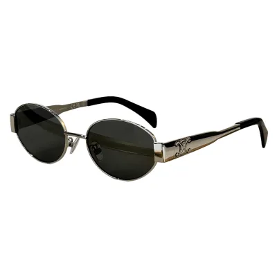 Celine Oval glasses black gold/black silver/black/rose gold/gold leopard/transparent gold/transparent silver color Size 54-18-135