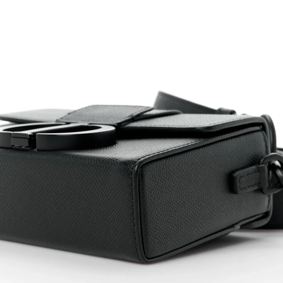 Dior Montaigne 30 Box Bag Black Ultra Matte Grained Calfskin Leather Matte Black Hardware