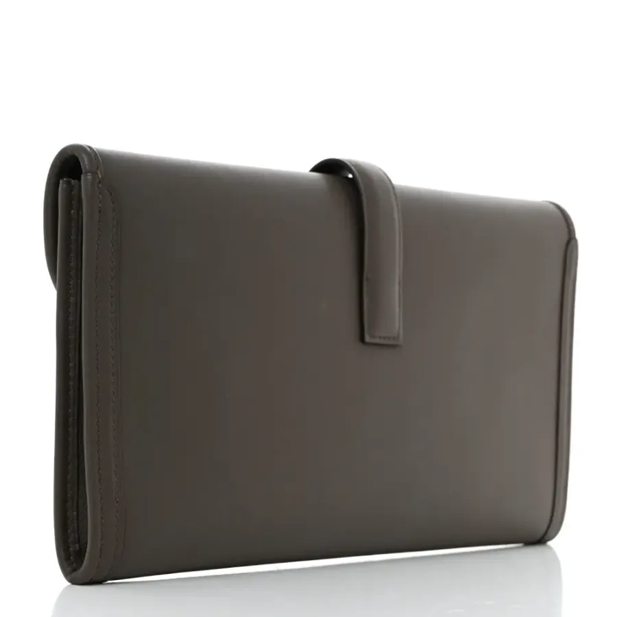 Hermès Jige Elan 29 Clutch Étain Swift Leather