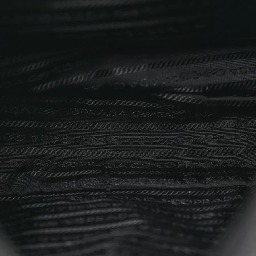 Prada Medium Pocket Double Zip Messenger Bag Black Re Nylon Vela & Saffiano Leather Silver Hardware