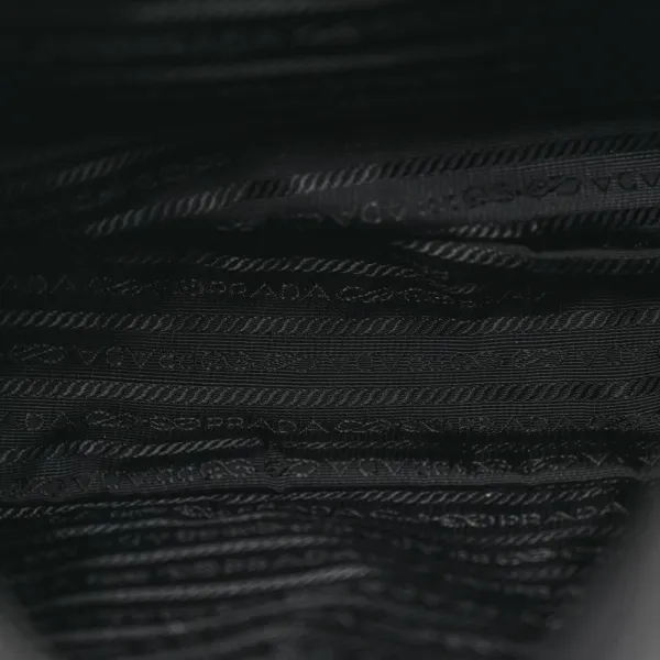 Prada Medium Pocket Double Zip Messenger Bag Black Re Nylon Vela & Saffiano Leather Silver Hardware - Image 7