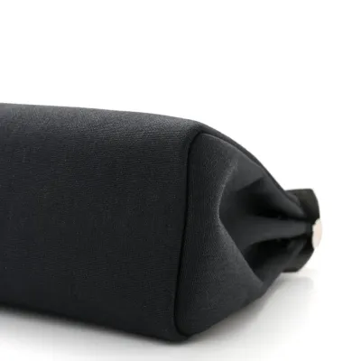 Hermès Herbag Zip PM 31 Black Military Toile & Vache Hunter Leather Palladium Silver Hardware