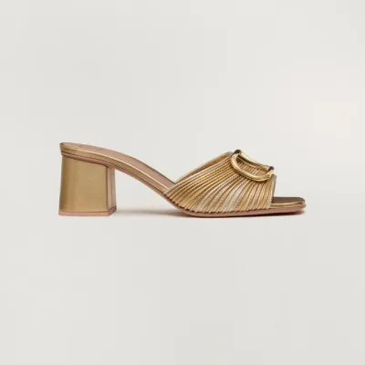 VALENTINO Metallic sandals (heel height 6cm)