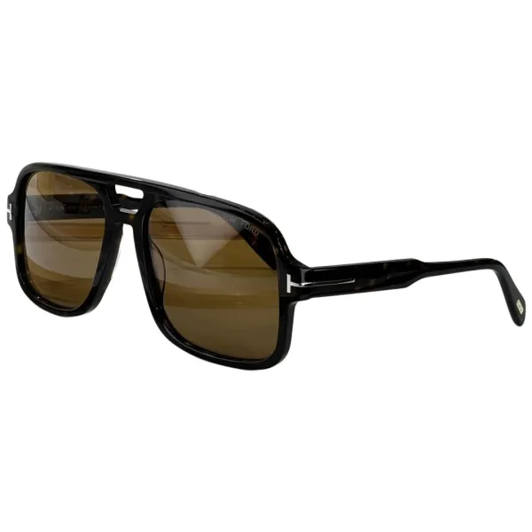 Tom Ford Pilot glasses transparent black/blue black/black/yellow black/black sepia/grey blue/leopard brown/citron leopard color Size 60口18-140 - Image 5