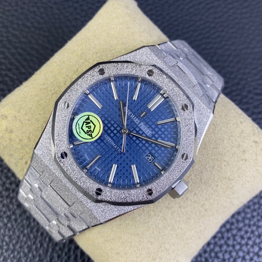 AUDEMARS PIGUET-ROYAL OAK-15410BC.GG.1224BC.01-Frosty Gold Blue Dial-41MM