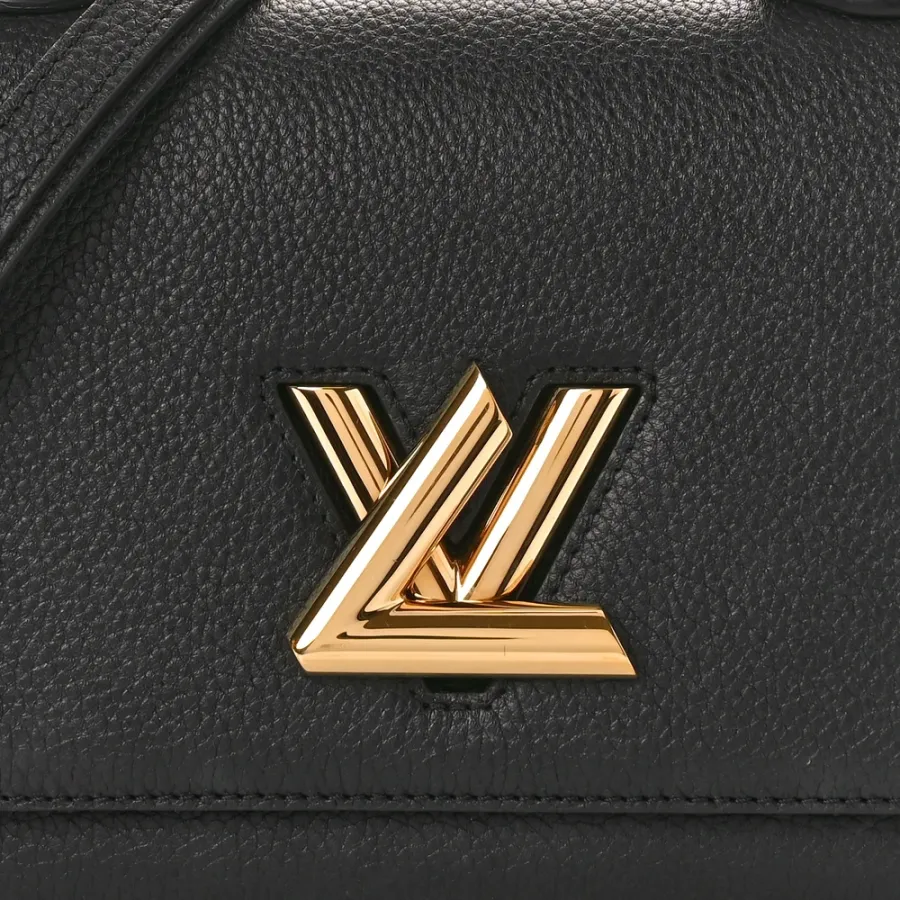Louis Vuitton Twist One Handle PM Black Taurillon Leather Gold Hardware