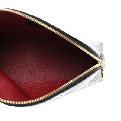 Louis Vuitton Cosmetic Pouch BB Black/Beige Giant Monogram Empreinte Leather