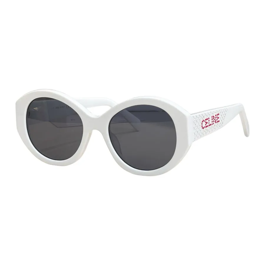 Celine Round frame glasses white/beige/leopard/black color Size 54口20-145