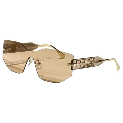 Fendi square frame glasses black/tawny/brown/blue color Size 56口16-145