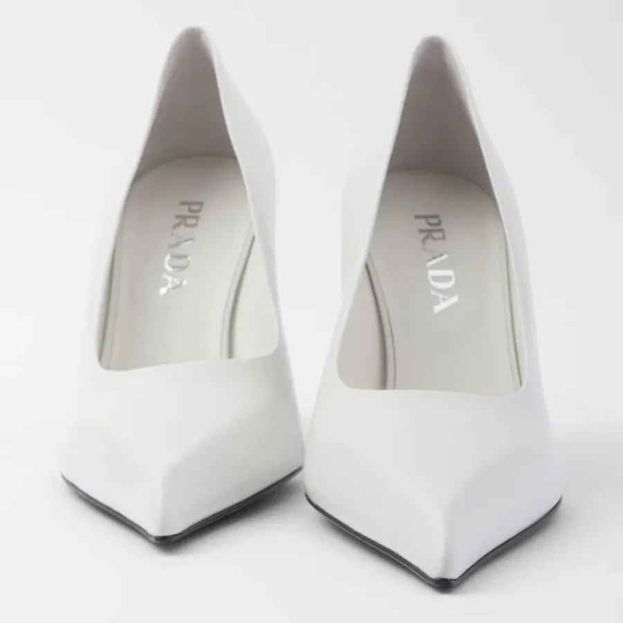 PRADA leather White High Heels Shoes