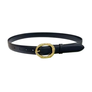Gucci Women's Round Bamboo Buckle Belt In Black/Red/White/Brown/Coffee Smooth Calfskin With Gold/Silver Hardware 30mm