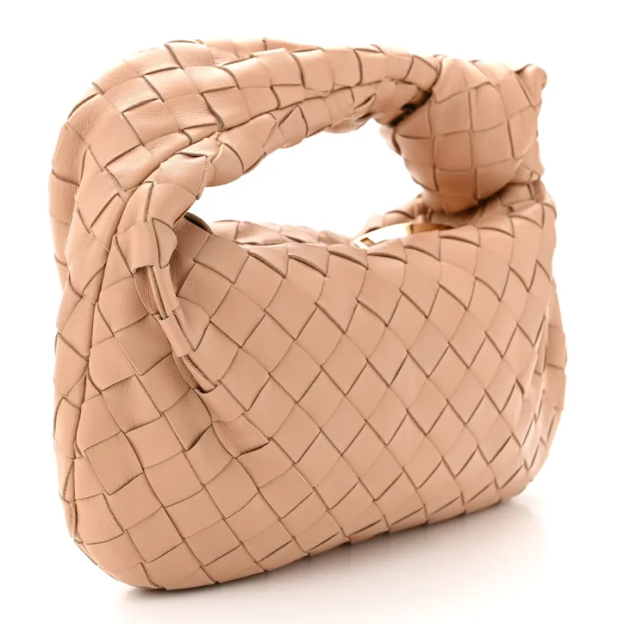 Bottega Veneta Mini Intrecciato Jodie Sandalwood Nappa Leather