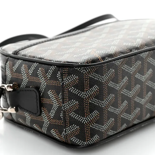 Goyard Sac Cap Vert PM Black Goyardine Canvas Silver Hardware - Image 5