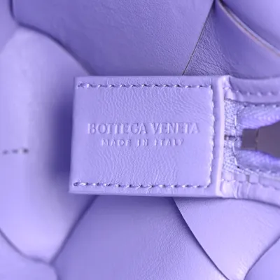 Bottega Veneta Maxi Intrecciato Small Cassette Camera Bag Wisteria Lambskin Leather