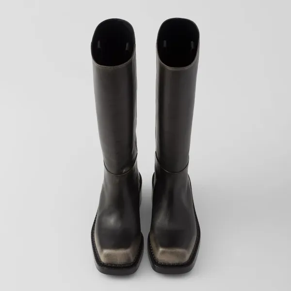 PRADA Leather long boots - Image 3