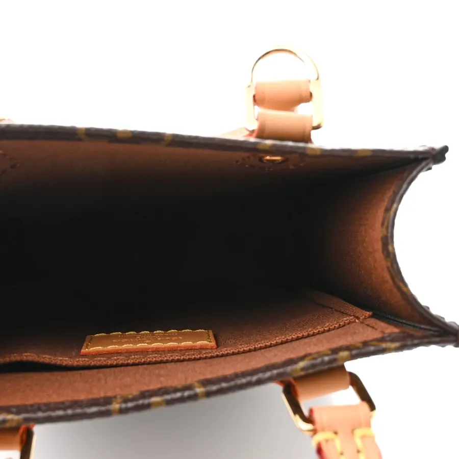 Louis Vuitton Petit Sac Plat BB Monogram Canvas Gold Hardware