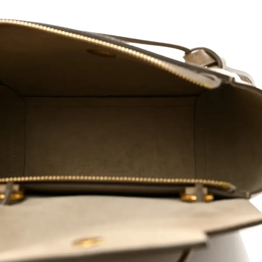 Celine Nano Belt Bag Light Taupe Grained Calfskin Leather Gold Hardware