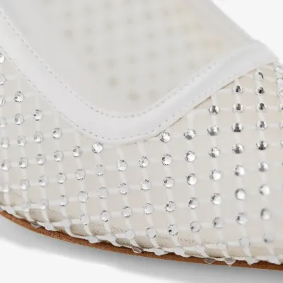 JIMMY CHOO White mesh high heels