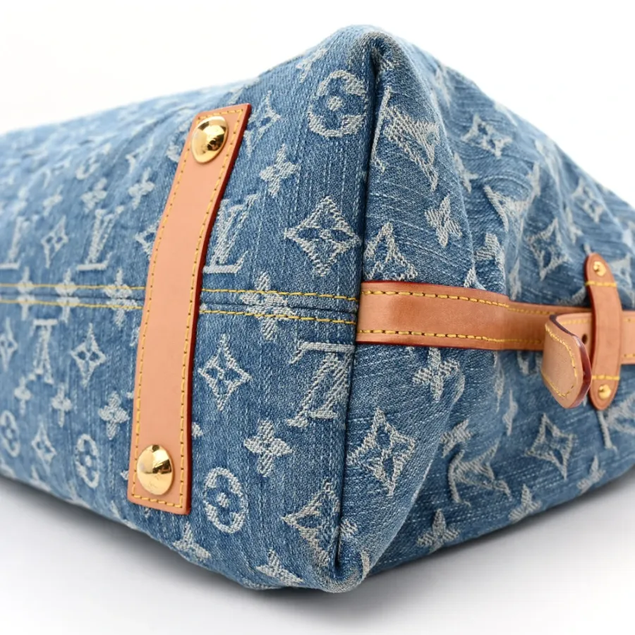 Louis Vuitton CarryAll MM Blue Monogram Denim