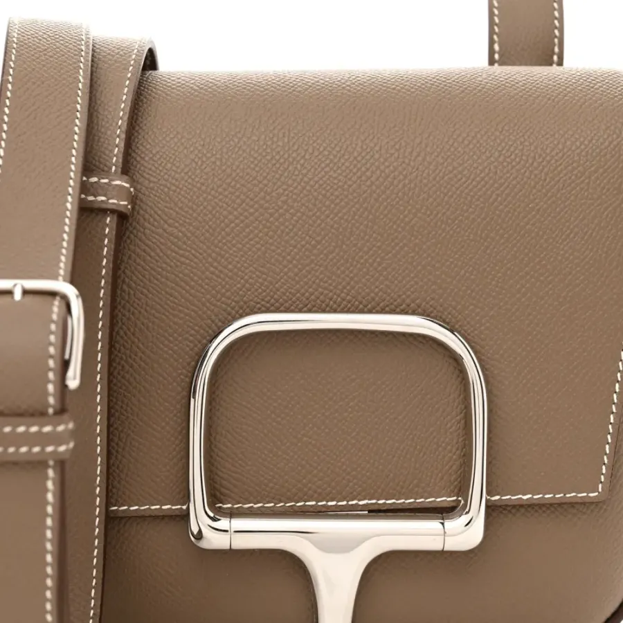 Hermès Mini Della Cavalleria Etoupe Epsom Leather Palladium Hardware