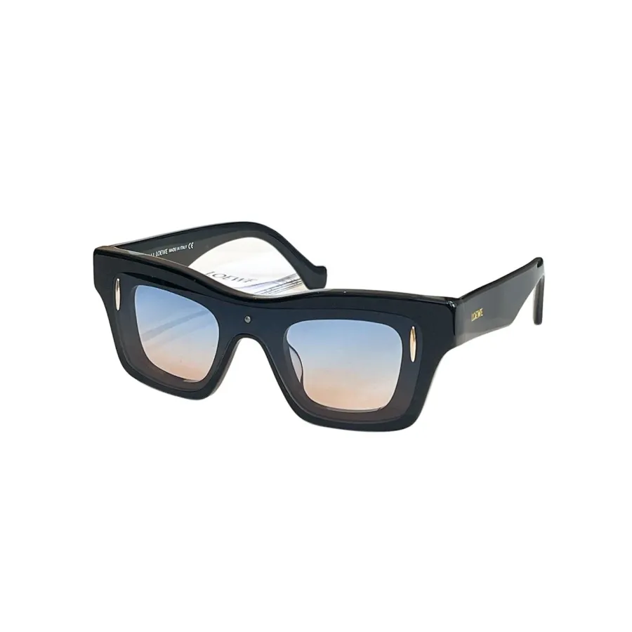 Loewe square frame glasses blue orange/black brown/black sepia/white/leopard brown/leopard green color Size 54口16-145