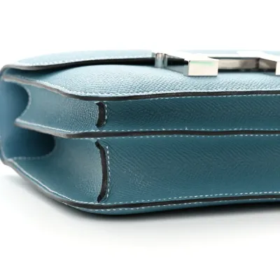 Hermès Constance 18 New Blue Jean Epsom Leather Silver Hardware