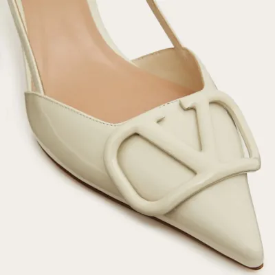 VALENTINO Patent leather strappy heels (8cm high heel)