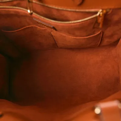 Louis Vuitton Neverfull MM Cognac Giant Monogram Empreinte Leather