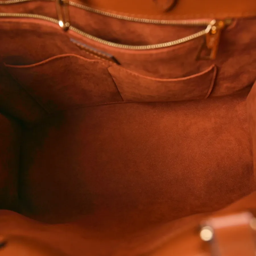 Louis Vuitton Neverfull MM Cognac Giant Monogram Empreinte Leather