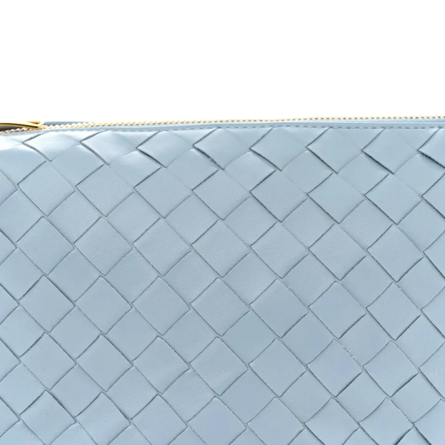 Bottega Veneta Mini Intrecciato Wallace Ice Nappa Calfskin Leather